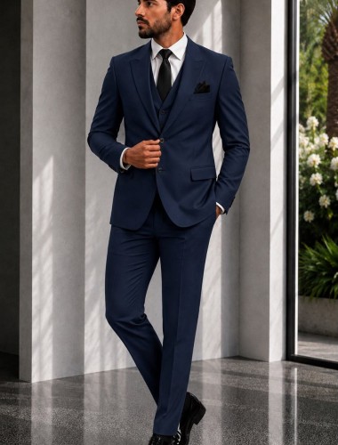 BLZR-2631LACİVERT  SLİMFİT BLAZER  DOUBLE 