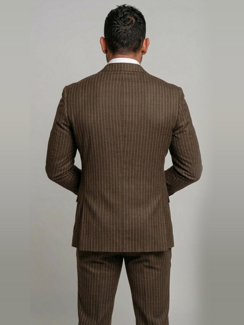 Kahve Çizgili Krovoze Takım