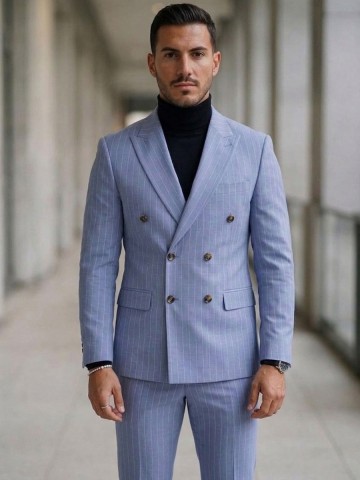 Mavi Çizgili Krovoze Takım