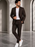 SLİMFİT KAHVE RENK GOFLE TAKIM ELBİSE. GFL-2623 SLİMFİT KAHVE RENK GOFLE TAKIM ELBİSE. GFL-2623