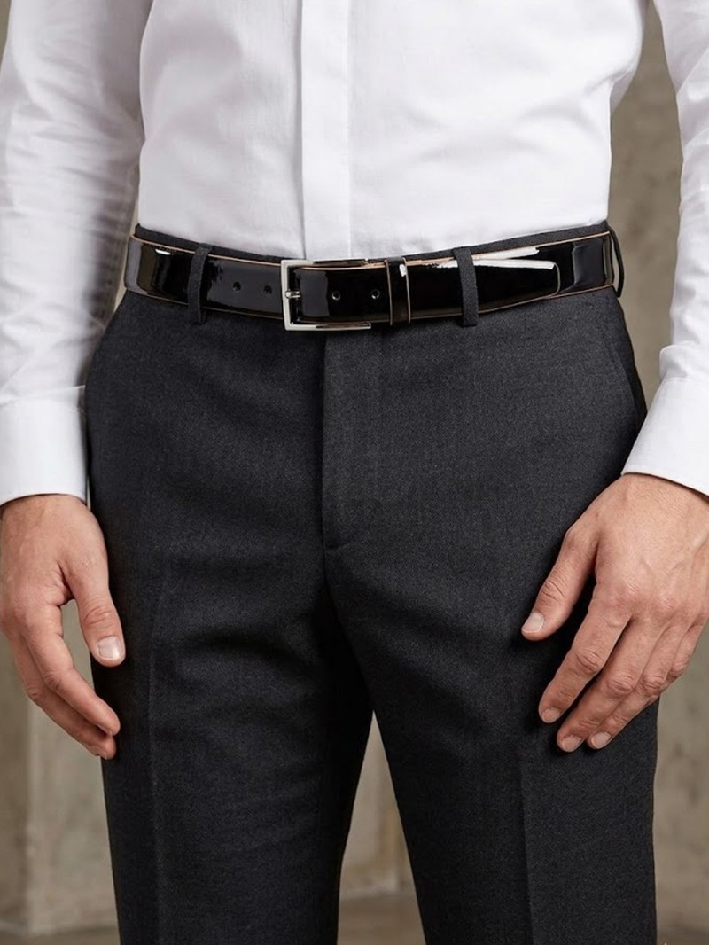 Oldwear Kemer - Siyah Parlak