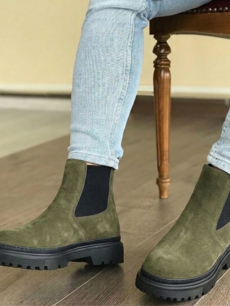 OLD-112 Haki Yeşil Kışlık Bot