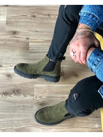 OLD-112 Haki Yeşil Kışlık Bot