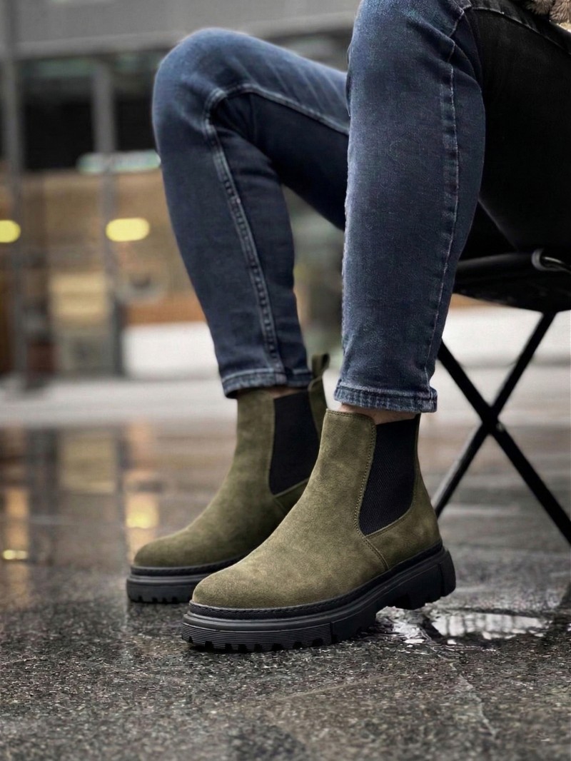 OLD-112 Haki Yeşil Kışlık Bot