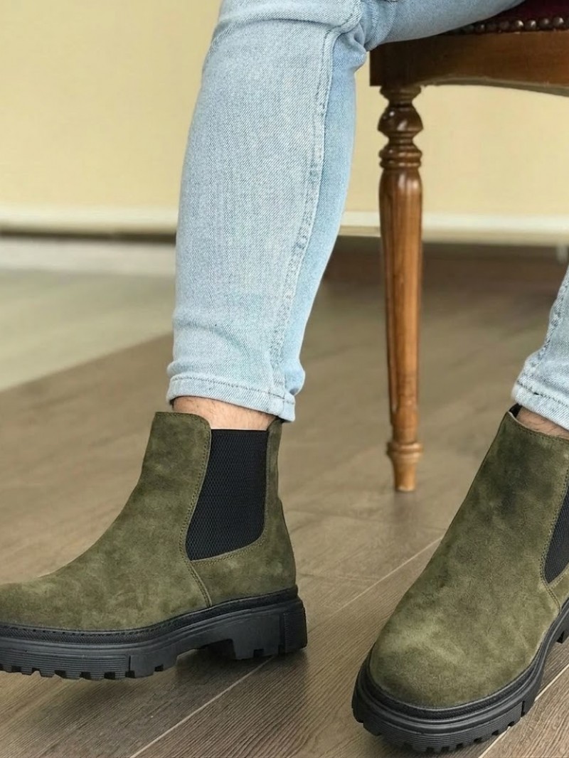 OLD-112 Haki Yeşil Kışlık Bot