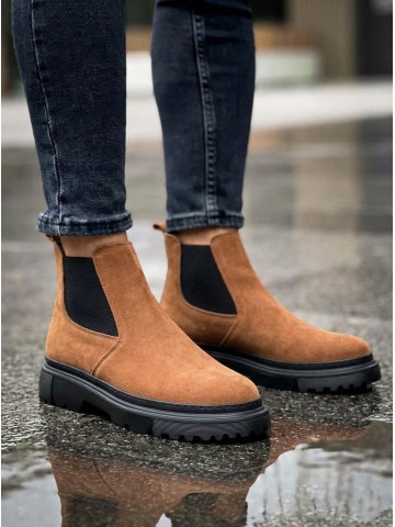 OLD-114 Taba Süet Kışlık Bot