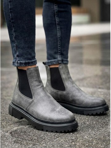 OLD-117 Füme Deri Kışlık Bot