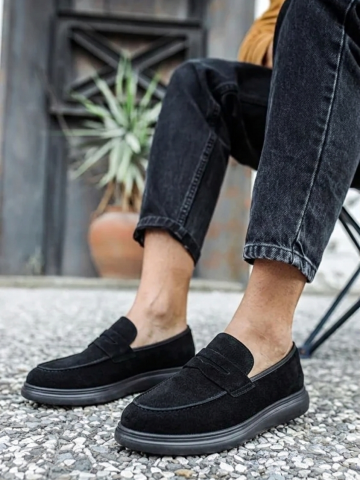 OLD-1500 Siyah Süet Detaylı