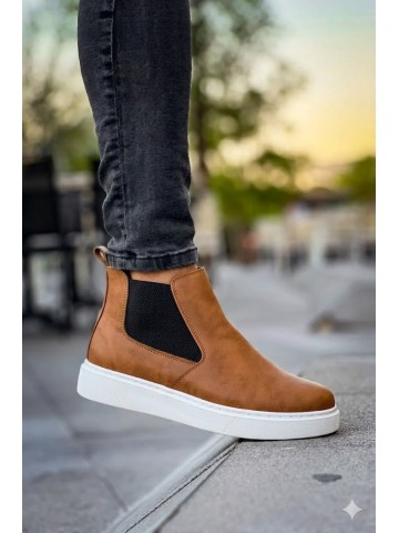 OLD-204 Taba Deri Beyaz Taban