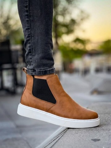 OLD-204 Taba Deri Beyaz Taban