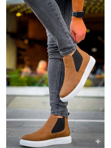 OLD-204 Taba Deri Beyaz Taban