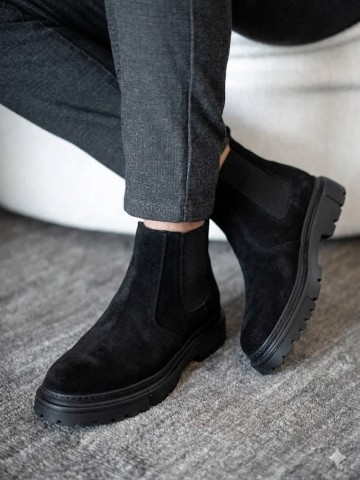 OLD-210 Siyah Süet EvA Taban