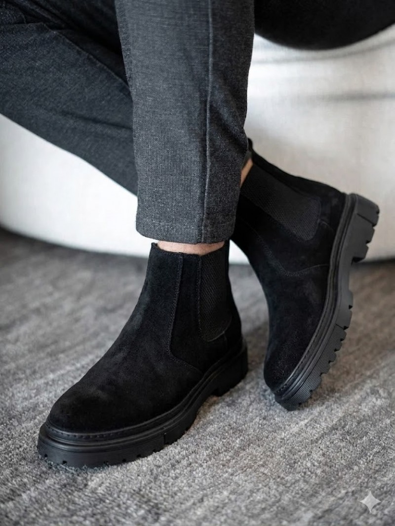 OLD-210 Siyah Süet EvA Taban