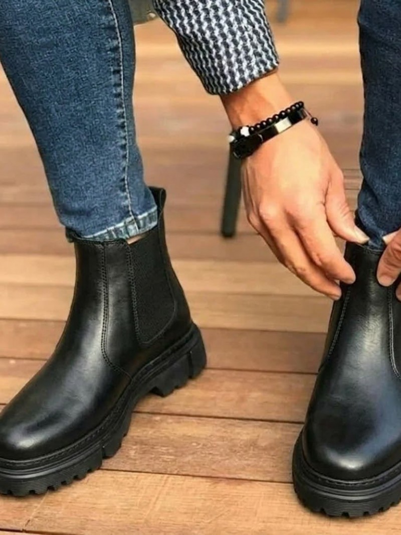 OLD-211 Siyah Düz Deri EvA Taban