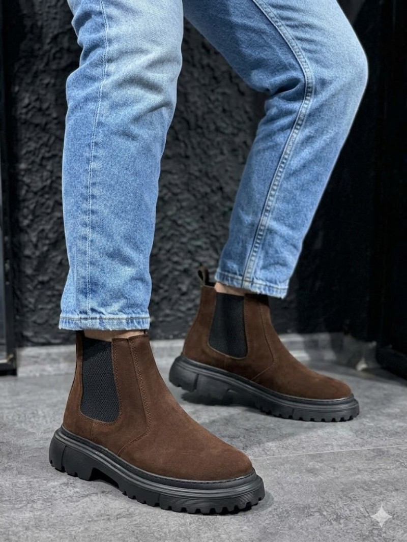 OLD-223 Kahve Süet Eva Taban