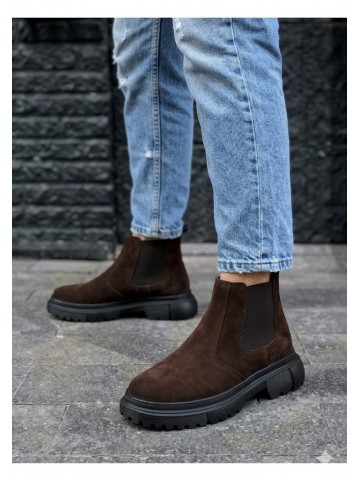 OLD-223 Kahve Süet Eva Taban