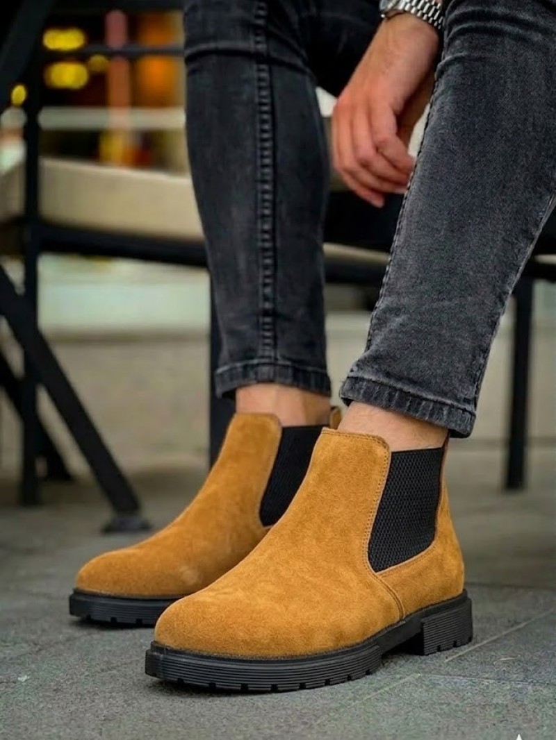 OLD-232 Taba Süet Siyah Taban