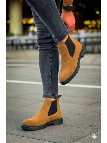 OLD-232 Taba Süet Siyah Taban