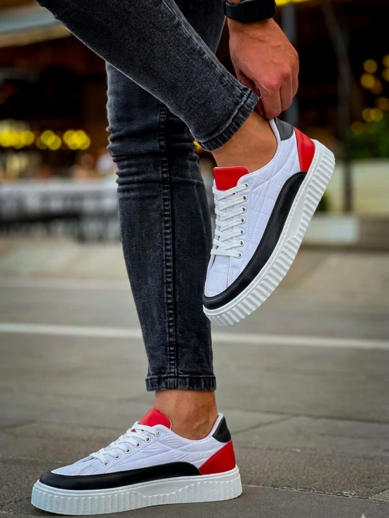 OLD-5001 Kırmızı Beyaz Siyah