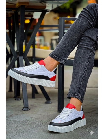 OLD-5001 Kırmızı Beyaz Siyah