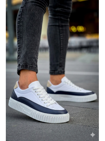 OLD-5002 Krem Beyaz Lacivert