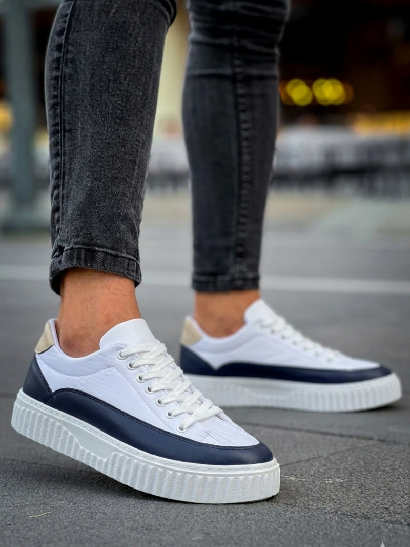 OLD-5002 Krem Beyaz Lacivert