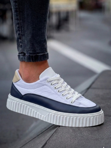 OLD-5002 Krem Beyaz Lacivert