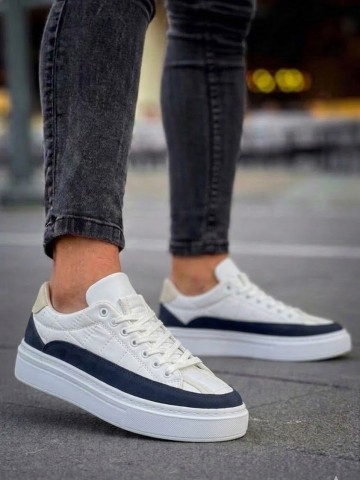 OLD-5002 Zenne Lacivert Beyaz Krem