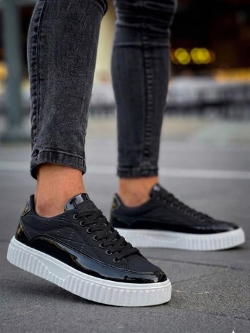 OLD-5009 Siyah Beyaz Rugan