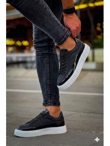 OLD-5009 Siyah Beyaz Rugan