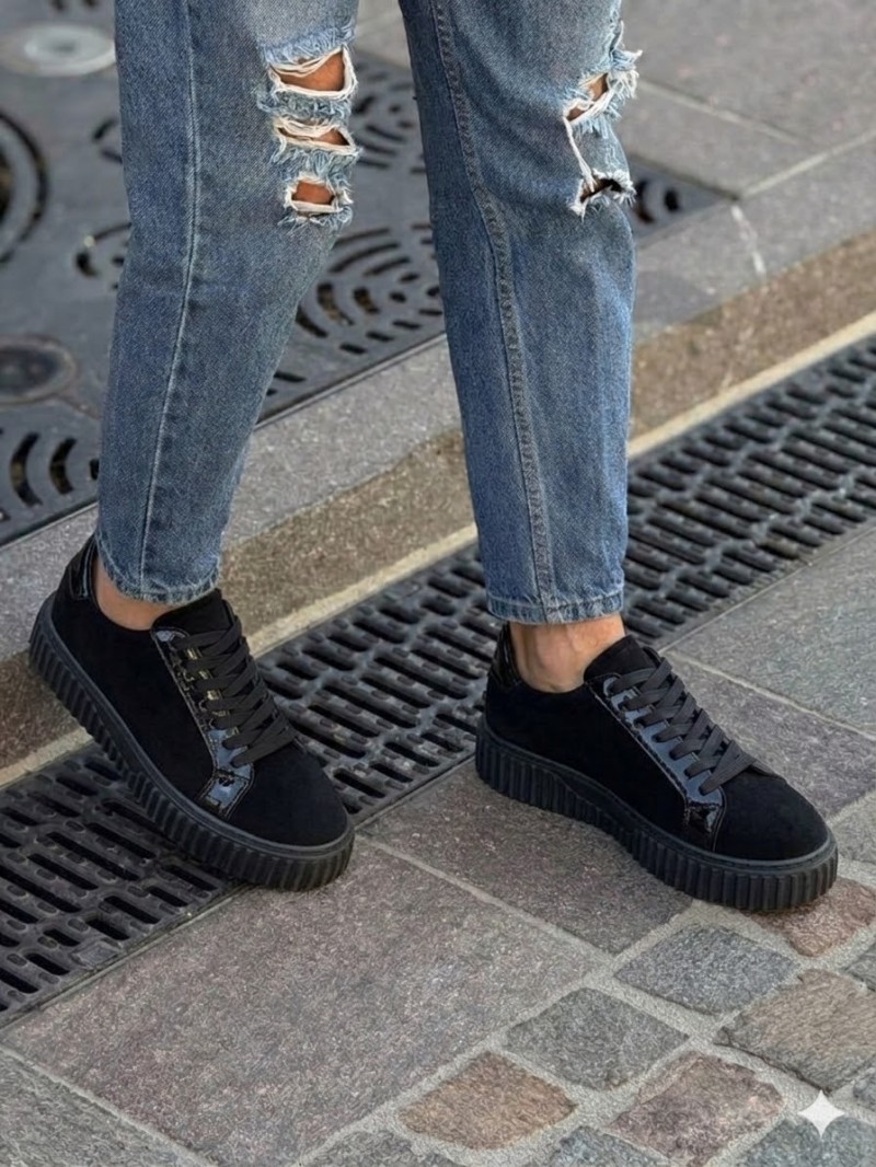 OLD-5040 Siyah Süet