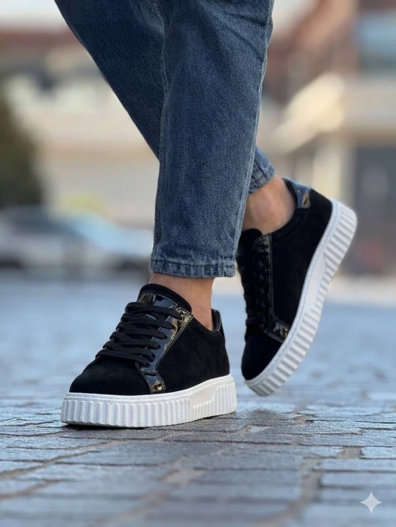 OLD-5041 Siyah Süet Taban