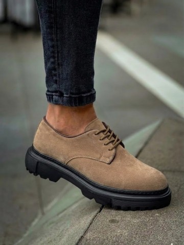 OLD-5063 Krem  Süet Bağcıklı