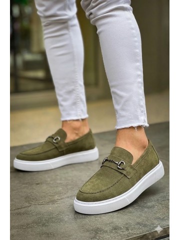 OLD-5402  Süet Haki Yeşil Demir Toka