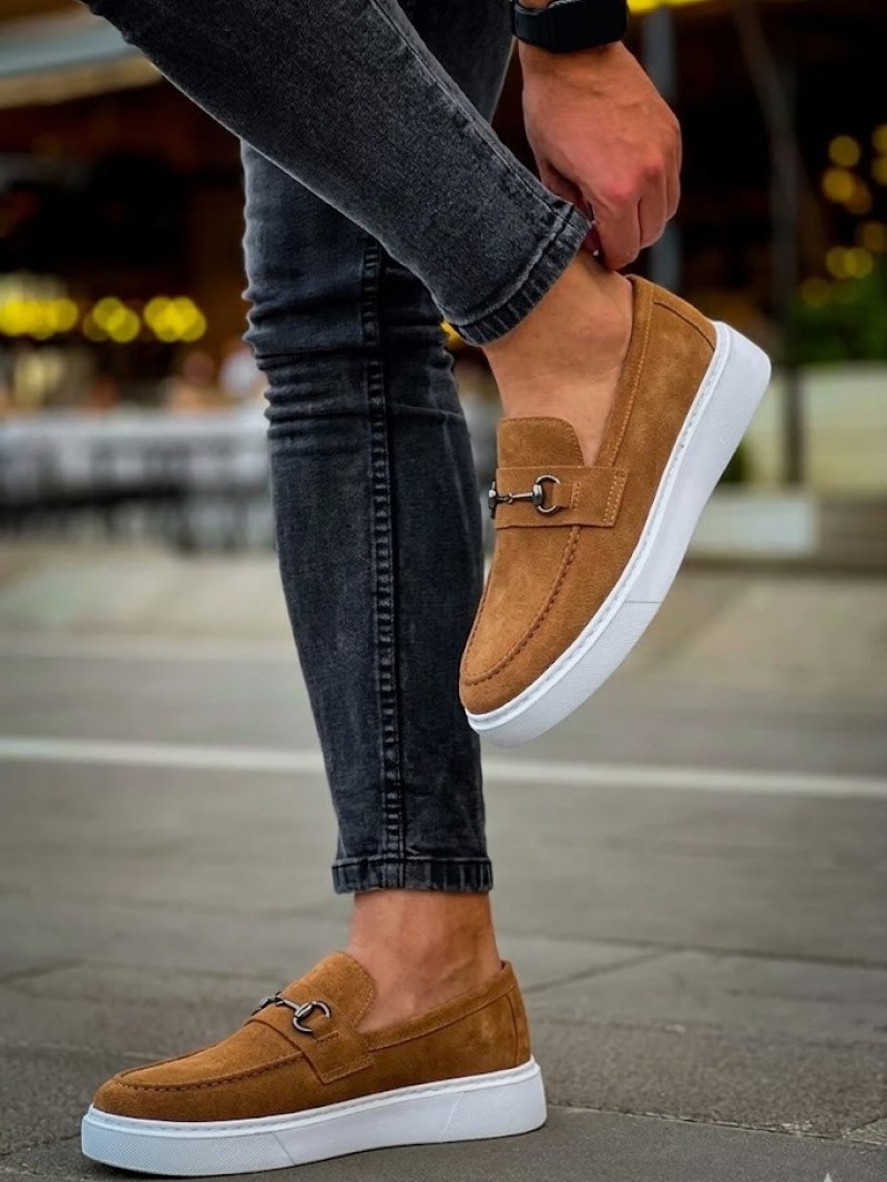 OLD-5406 Süet Kahverengi Demir Toka