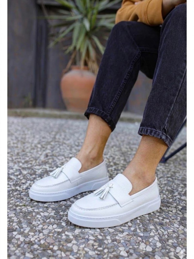 OLD-5107 Siyah Deri Püsküllü