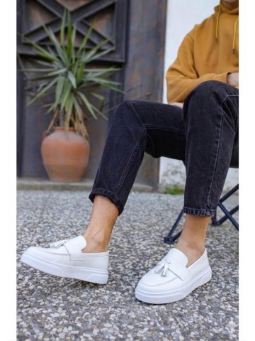 OLD-5107 Siyah Deri Püsküllü