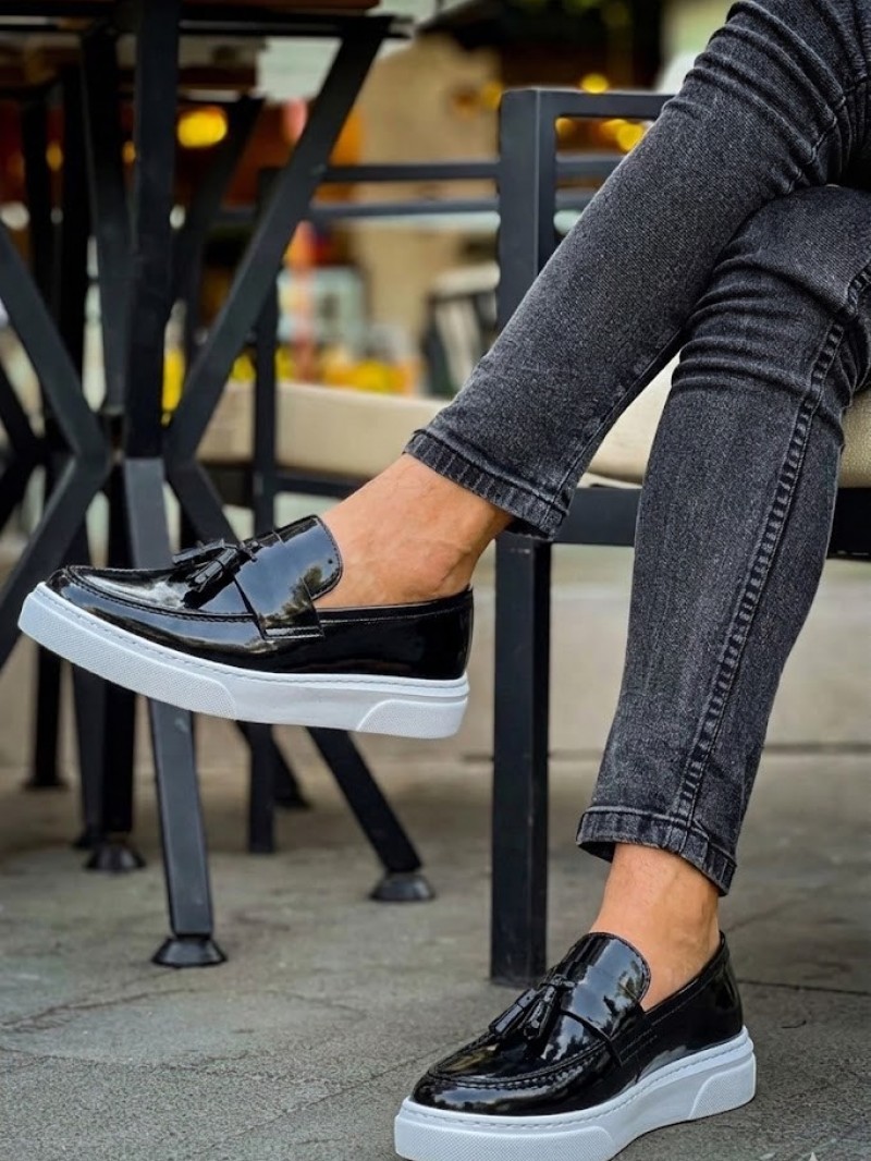 OLD-5108 Siyah Rugan Püsküllü