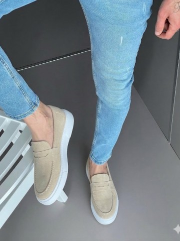 OLD-5305 Süet Kum Bej