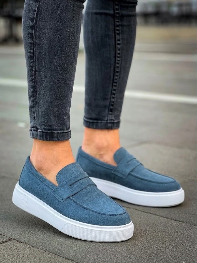 OLD-5308 Süet Gök Mavisi