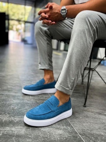 OLD-5308 Süet Gök Mavisi