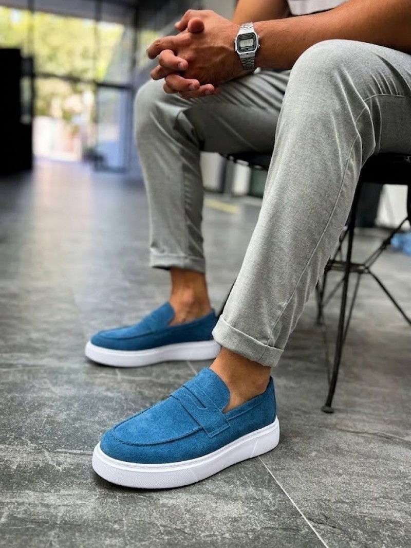 OLD-5308 Süet Gök Mavisi