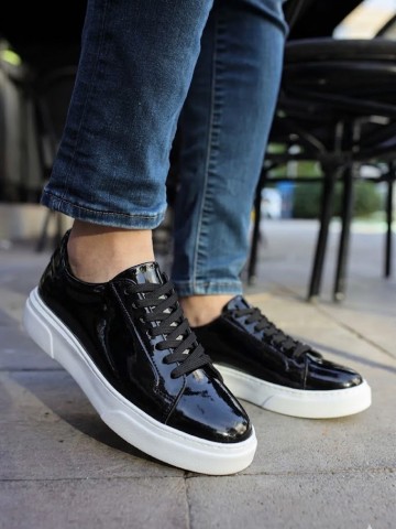 OLD-6004 Beyaz Rugan Deri lüfer