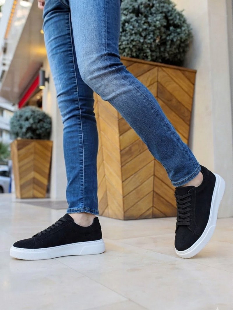 OLD-6005Beyaz süet  Deri lüfer