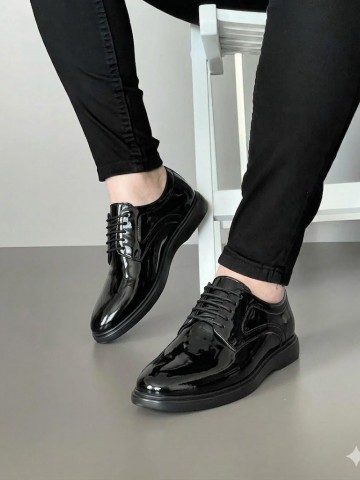 OLD-7001 Siyah Rugan Deri