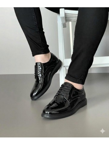 OLD-7001 Siyah Rugan Deri