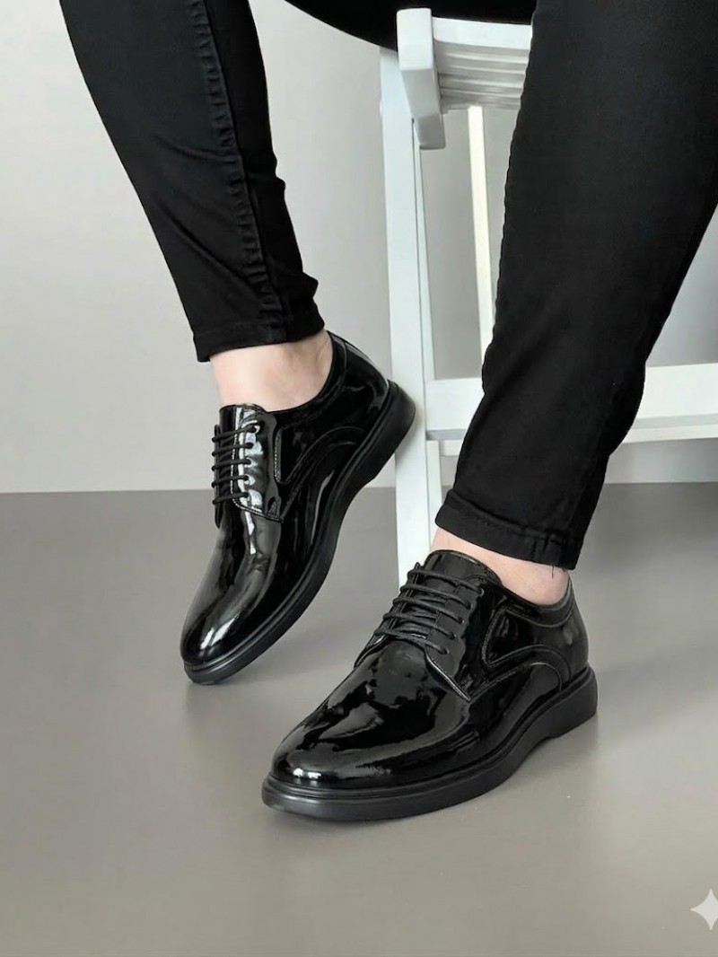 OLD-7001 Siyah Rugan Deri