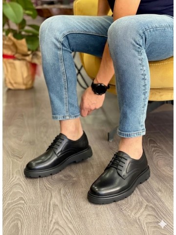 OLD-7002 Siyah Mat Deri