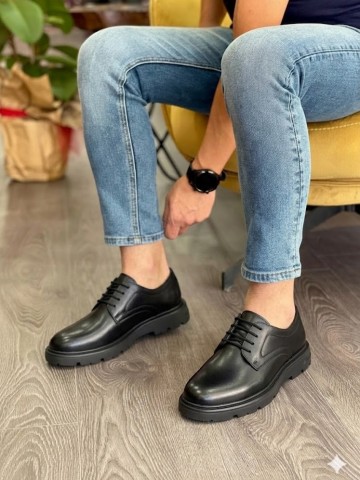 OLD-7002 Siyah Mat Deri