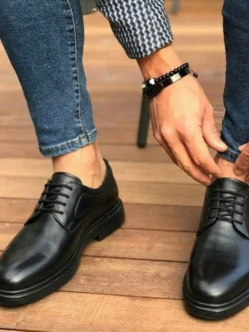 OLD-7002 Siyah Mat Deri